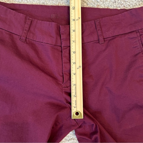 Kut from the Kloth Women's Burgundy Capris - Picture 6 of 6